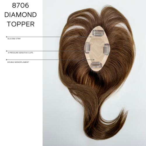 Diamond Remy Human Hair Topper by Amore